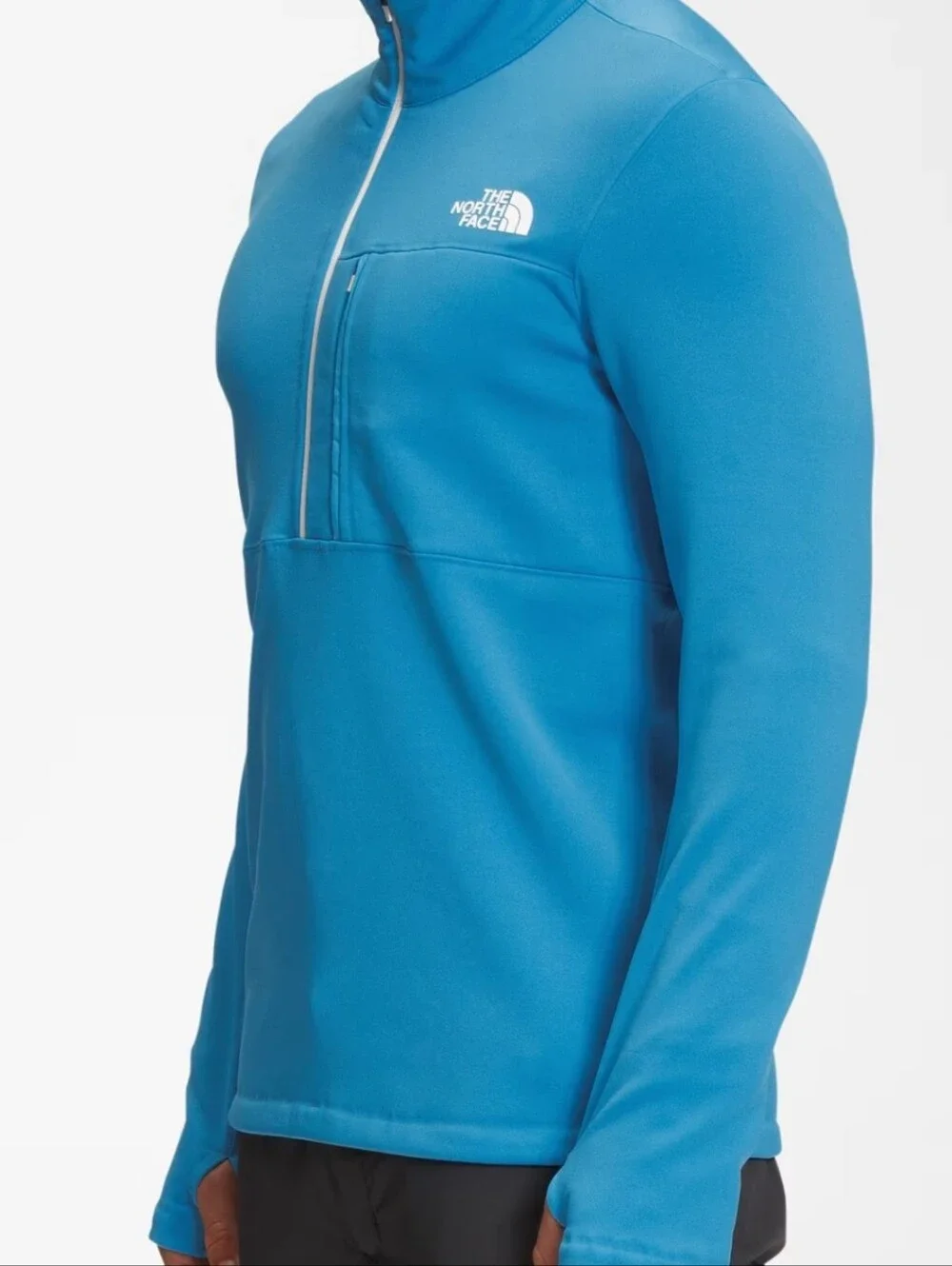 NWT XS North Face Men's 1/4 Zip Fleece Pullover Acoustic Blue -could fit Women M